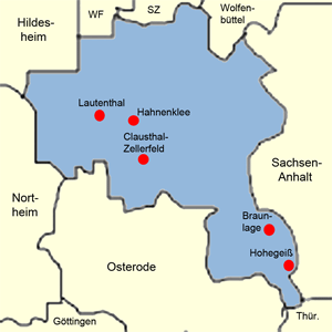 Karte Goslar