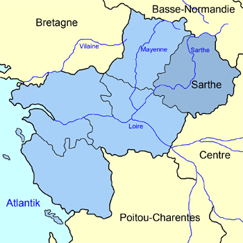 Karte Pays de la Loire