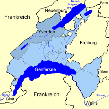Karte Kanton Waadt