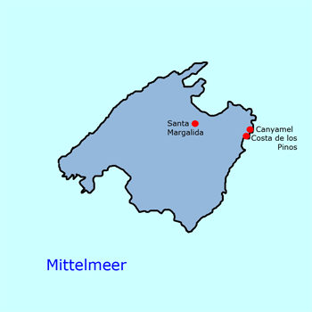 Karte Mallorca
